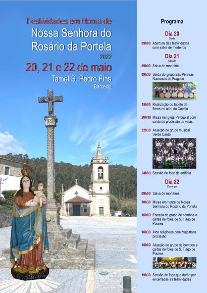 FESTIVIDADES EM HONRA DA NOSSA SENHORA DO ROSÁRIO DA PORTELA