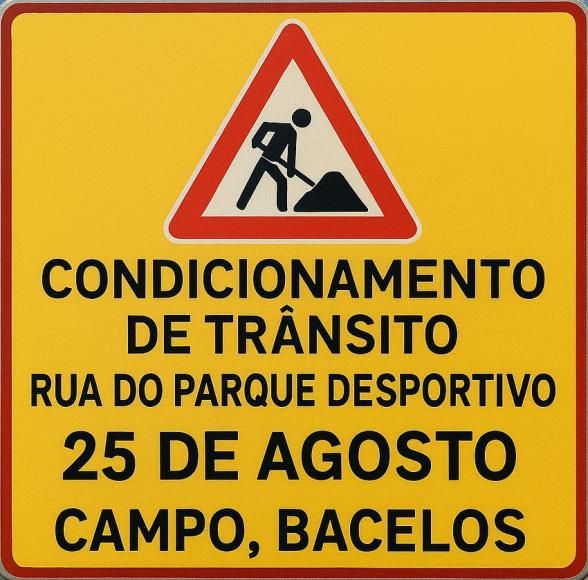 CONDICIONAMENTO DE TRÂNSITO NA RUA DO PARQUE DESPORTIVO