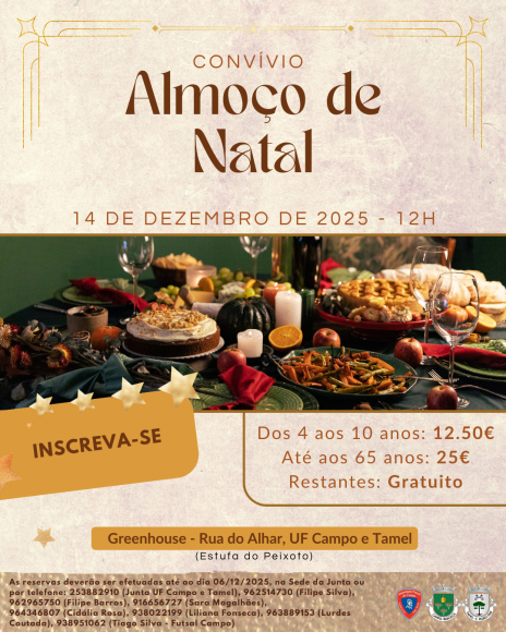 Almoço Convívio de Natal 2025