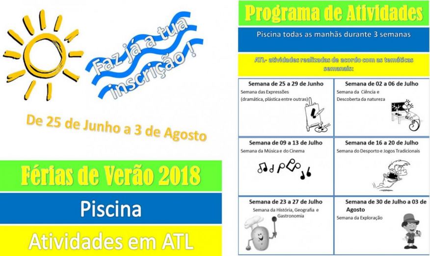 Férias de verão - Crianças que frequentam o jardim-de-infância ou escola primária 